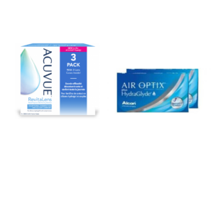 Air Optix plus Hydraglyde + Acuvue Revitalens- pakket 6 maanden