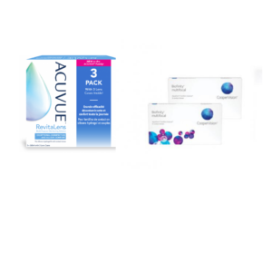 Biofinity Multifocal + Acuvue Revitalens- pakket 6 maanden