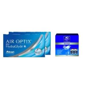 Air Optix plus Hydraglyde + Aosept Hydraglyde - pakket 6 maanden