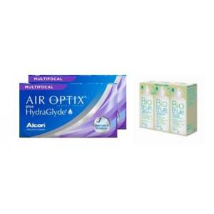 Air Optix plus Hydraglyde Multifocal + Biotrue - pakket 6 maanden