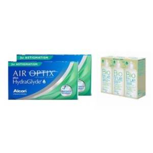 Air Optix plus Hydraglyde Toric + Biotrue - pakket 6 maanden