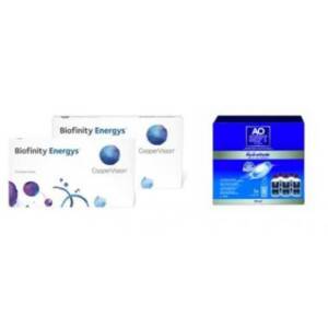 Biofinity Energys+ Aosept Hydraglyde - pakket 6 maanden