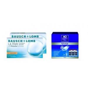 BAUSH + LOMB ULTRA for astigmatism + Aosept hydraglyde - pakket 6 maanden