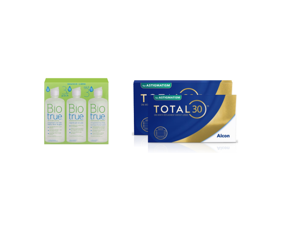 Total 30 for Astigmatism + Biotrue - pakket 6 maanden